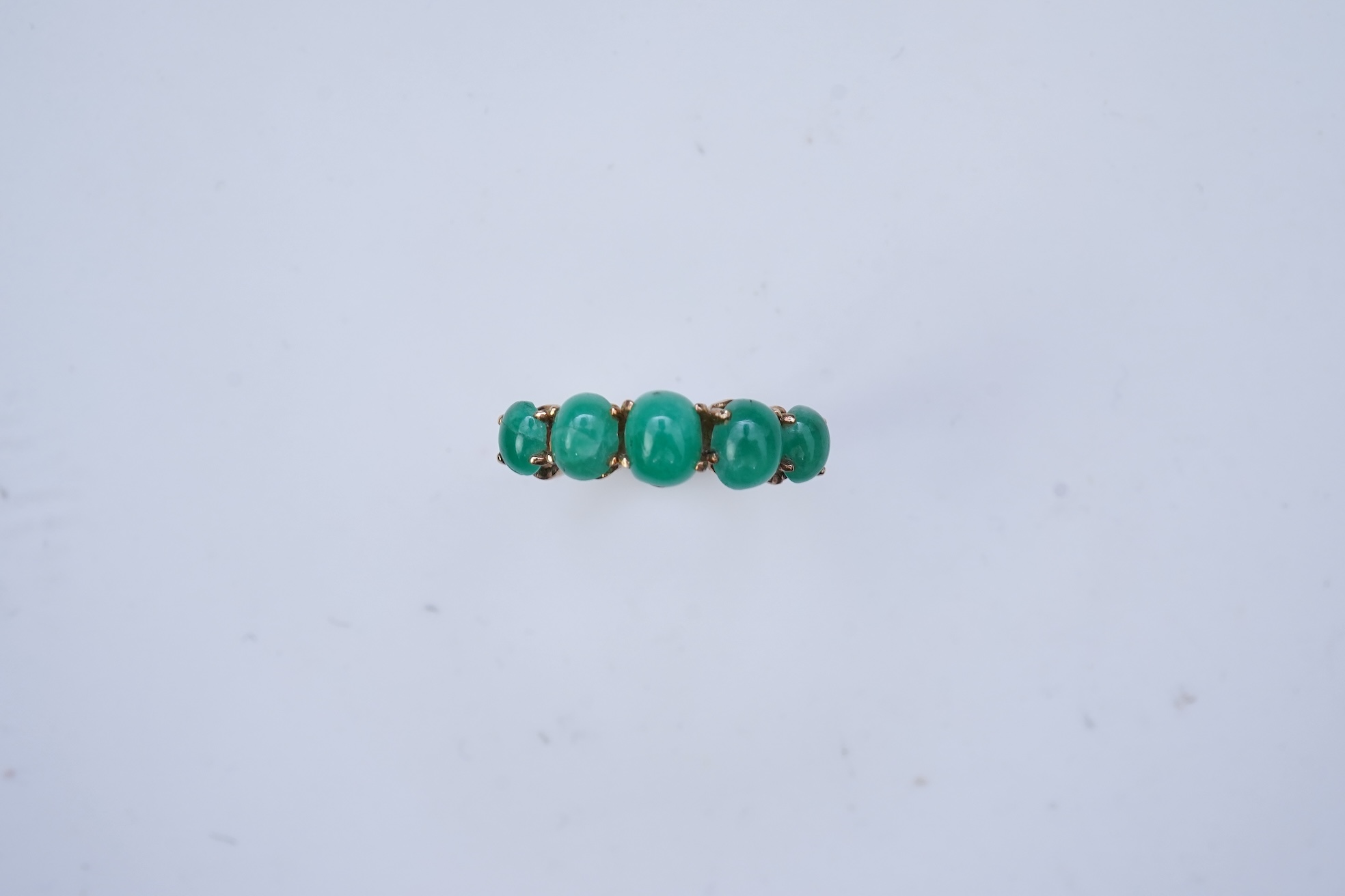 An emerald ring